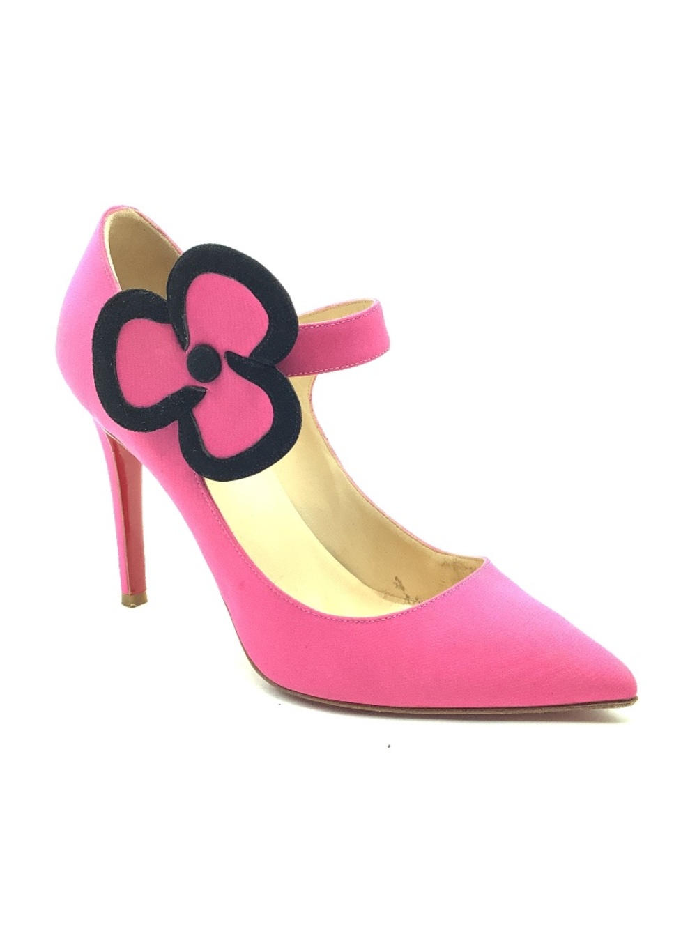Christian Louboutin Pensée Floral Embellishment Pumps Size: EU 38/ US 7.5